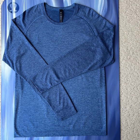 lululemon athletica Other - lululemon Metal Vent Tech Long Sleeve Shirt Men's Large Midnight Shadow/Tempest